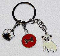 Pug Key Chain 7 